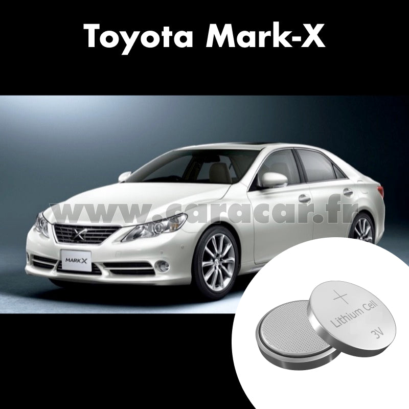 Pile clé Toyota Mark X 2 generation (2009/2011). Pile de remplacement pour clé de voiture. Batterie de clé de voiture. 