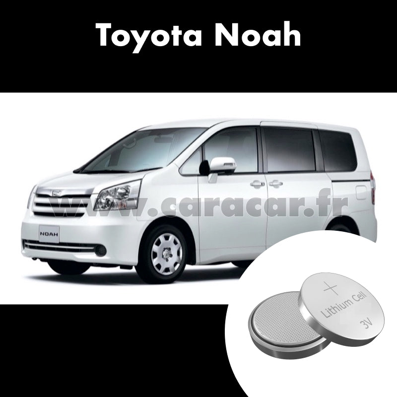 Pile clé Toyota Noah 2 generation (2007/2010). Pile de remplacement pour clé de voiture. Batterie de clé de voiture. 