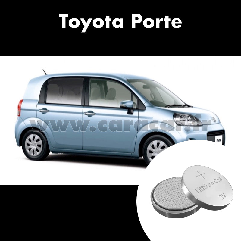 Pile clé Toyota Porte 2 generation (2012/2020). Pile de remplacement pour clé de voiture. Batterie de clé de voiture. 