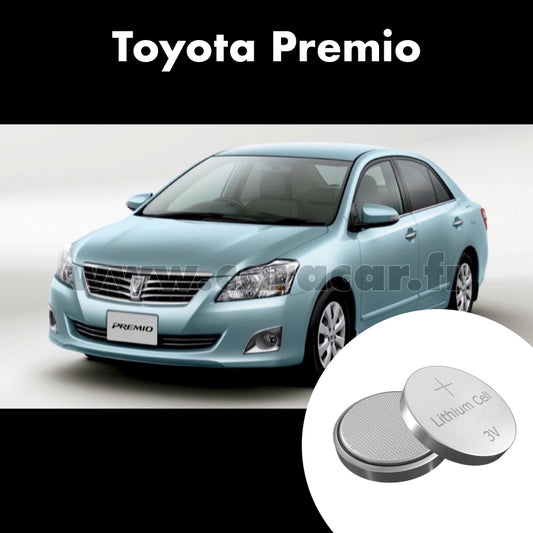 Pile clé Toyota Premio 2 generation (2007/2009). Pile de remplacement pour clé de voiture. Batterie de clé de voiture. 