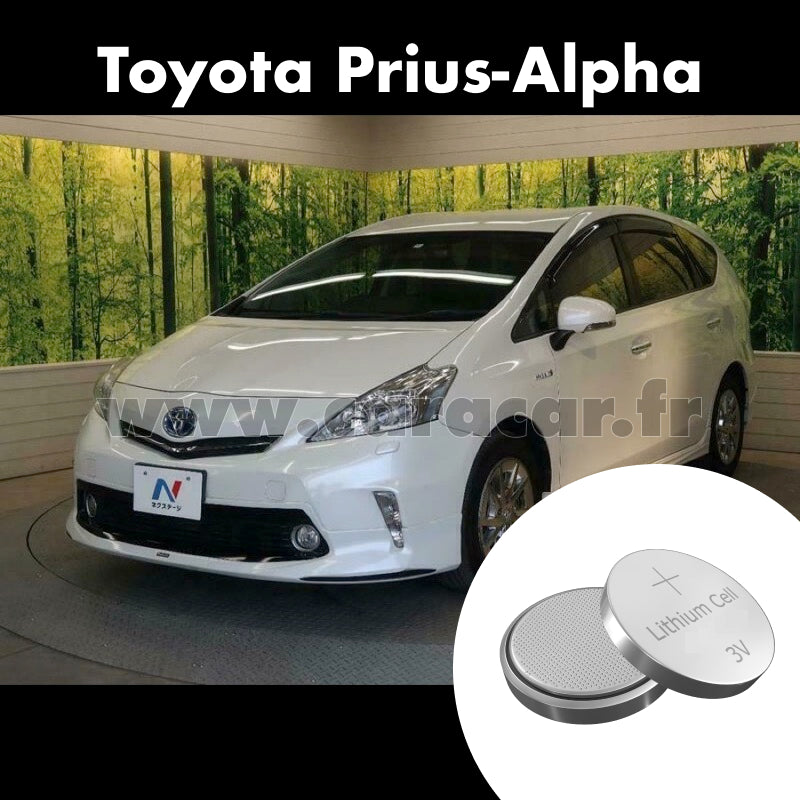 Pile clé Toyota Prius Alpha 1 generation (ZVW40/41) [restyling] (2014/2021). Pile de remplacement pour clé de voiture. Batterie de clé de voiture. 