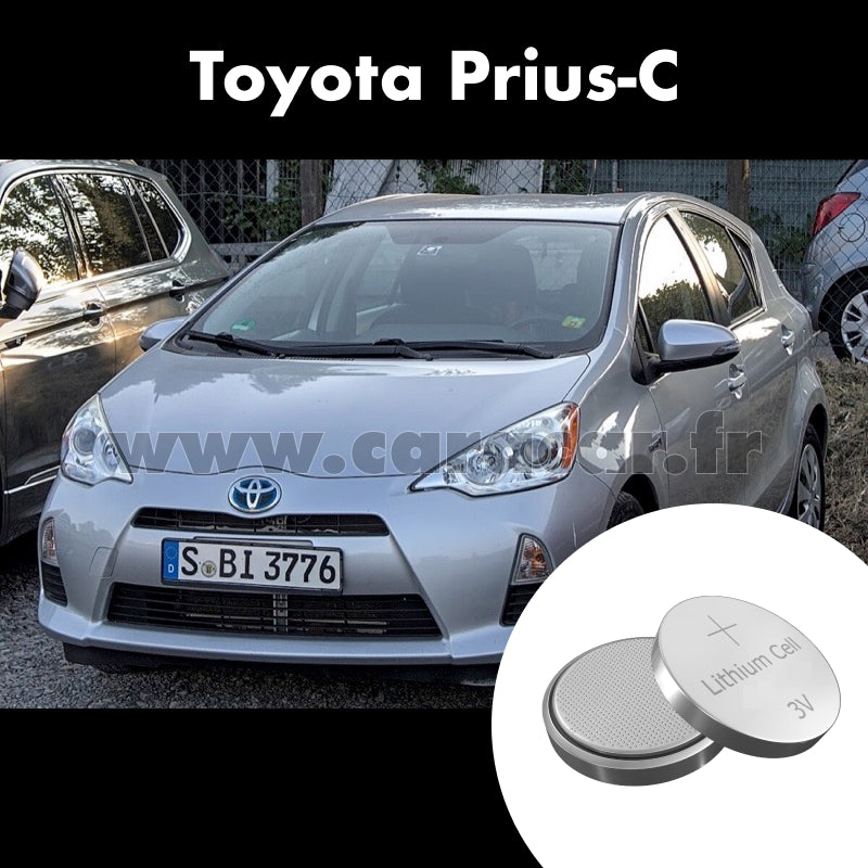 Pile clé Toyota Prius C 1 generation (2012/2015). Pile de remplacement pour clé de voiture. Batterie de clé de voiture. 