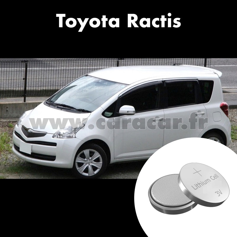 Pile clé Toyota Ractis 1 generation [restyling] (2007/2010). Pile de remplacement pour clé de voiture. Batterie de clé de voiture. 