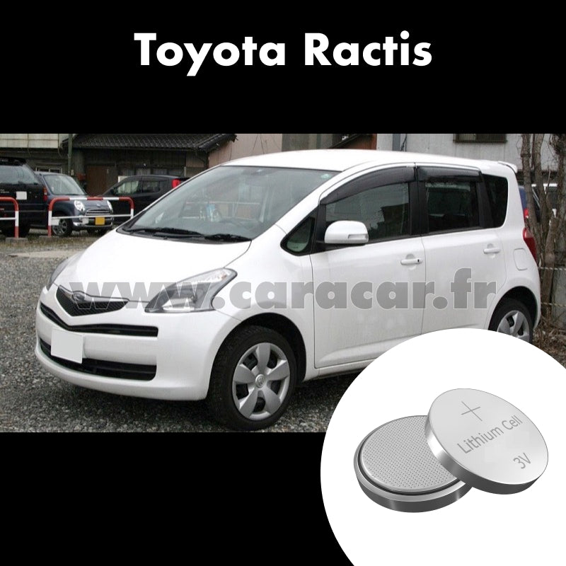 Pile clé Toyota Ractis 1 generation (2005/2007). Pile de remplacement pour clé de voiture. Batterie de clé de voiture. 