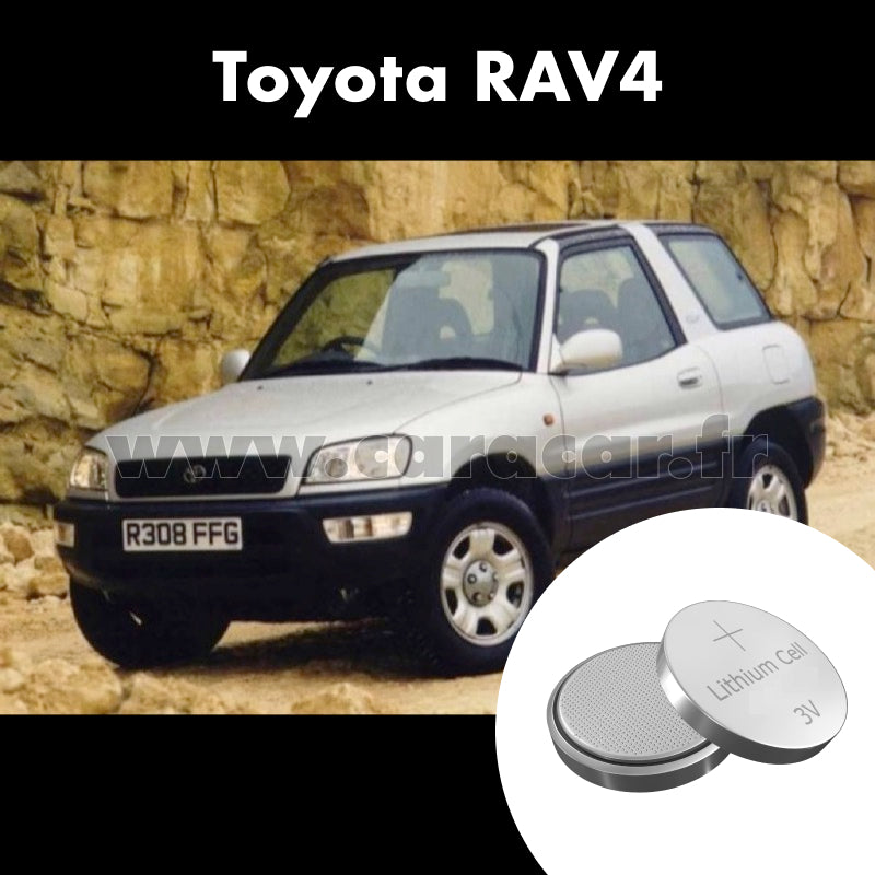 Pile clé Toyota RAV4 1 generation (XA10) (1994/2000). Pile de remplacement pour clé de voiture. Batterie de clé de voiture. 