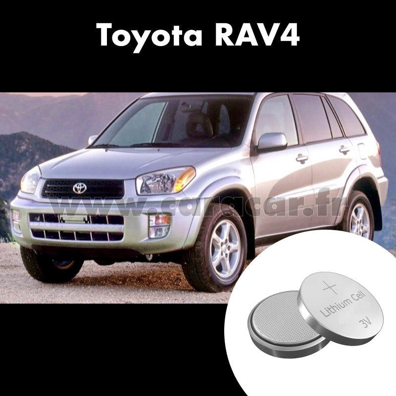 Pile clé Toyota RAV4 2 generation (XA20) (2000/2003). Pile de remplacement pour clé de voiture. Batterie de clé de voiture. 