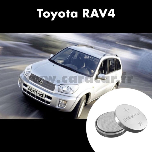 Pile clé Toyota RAV4 2 generation (2000/2003). Pile de remplacement pour clé de voiture. Batterie de clé de voiture. 