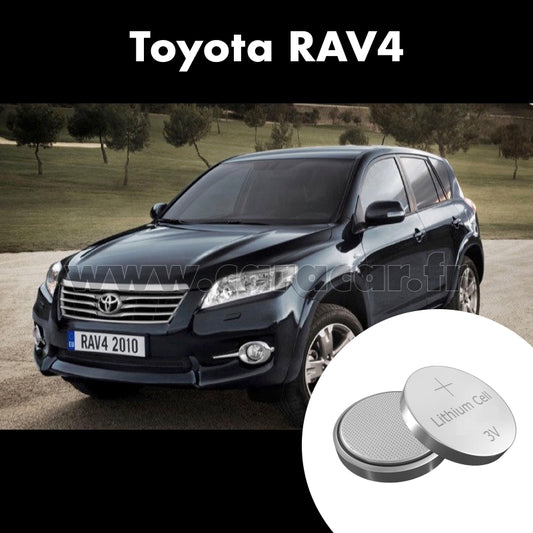 Pile clé Toyota RAV4 3 generation [2th restyling] (2010/2013). Pile de remplacement pour clé de voiture. Batterie de clé de voiture. 