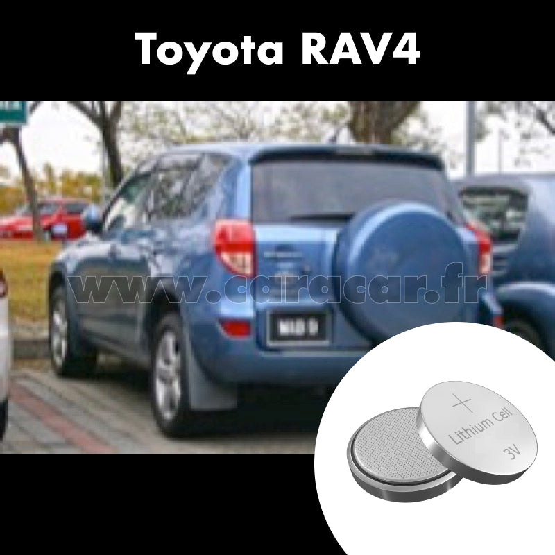 Pile clé Toyota RAV4 5 generation (XA30) (2005/2010). Pile de remplacement pour clé de voiture. Batterie de clé de voiture. 