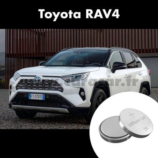 Pile clé Toyota RAV4 5 generation (XA50) (2018/2023). Pile de remplacement pour clé de voiture. Batterie de clé de voiture. 