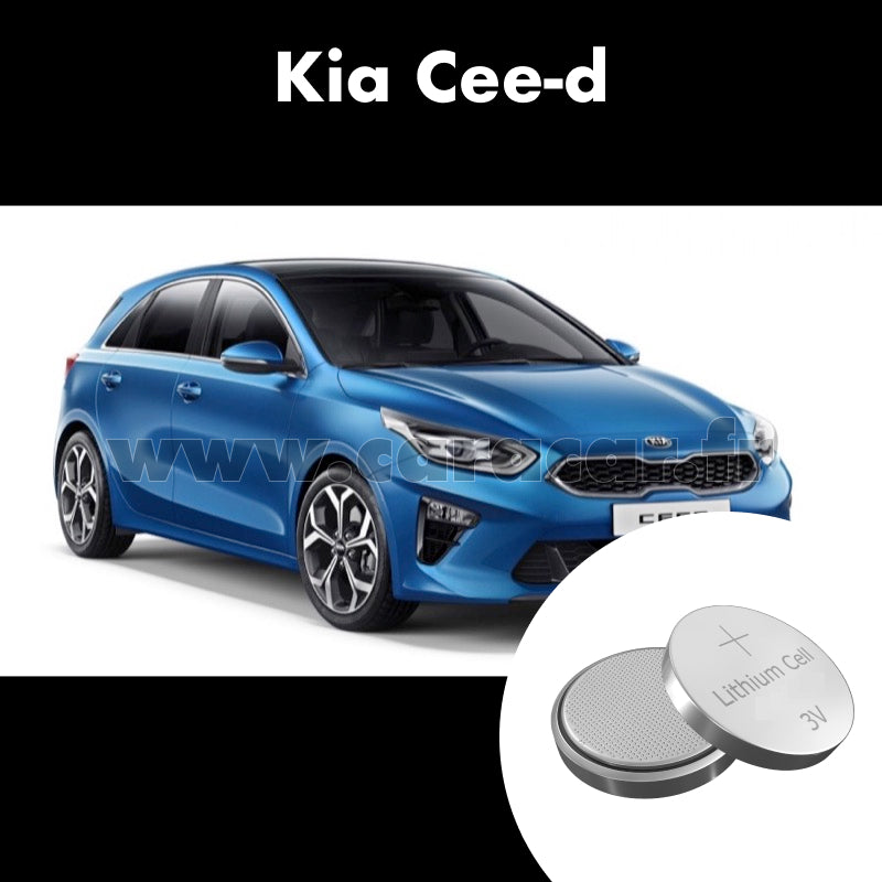 Pile clé Kia Cee'd 3 generation (2018/2020). Pile de remplacement pour clé de voiture. Batterie de clé de voiture. 