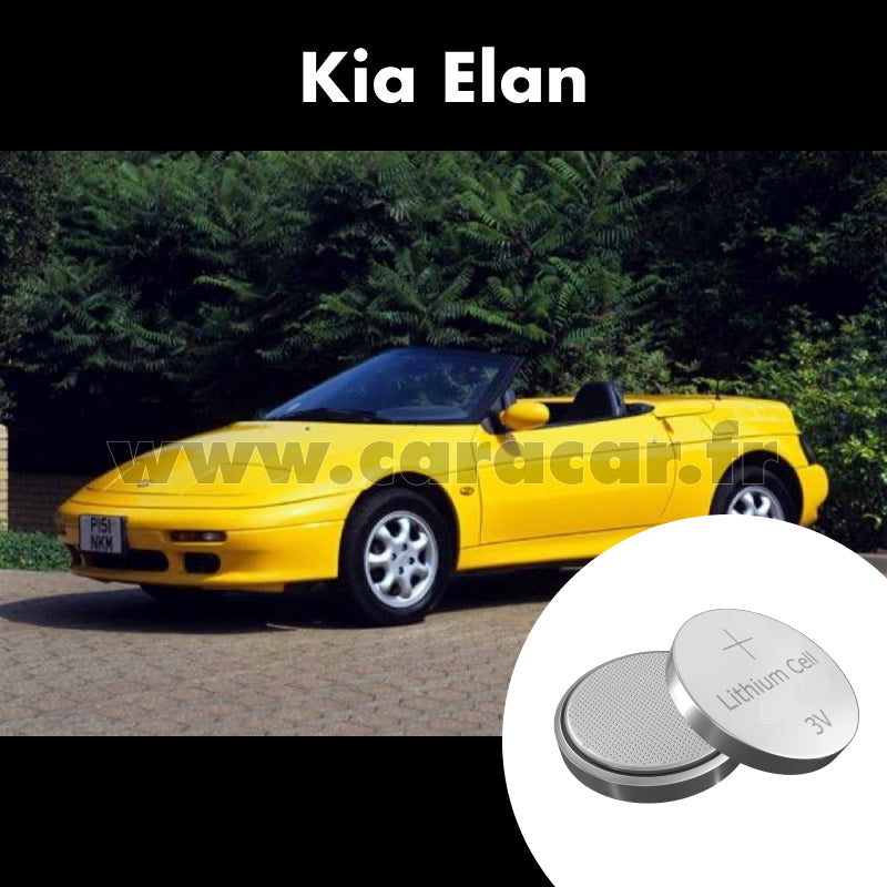 Pile clé Kia Elan 1 generation (1996/1999). Pile de remplacement pour clé de voiture. Batterie de clé de voiture. 