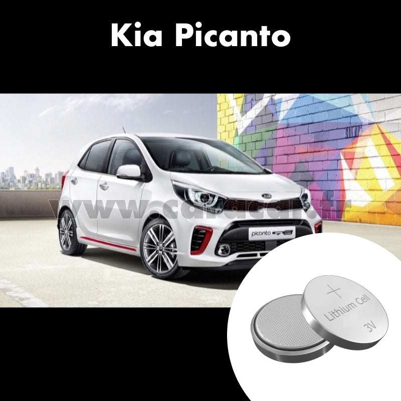 Pile clé Kia Picanto 3 generation (2017/2021). Pile de remplacement pour clé de voiture. Batterie de clé de voiture. 