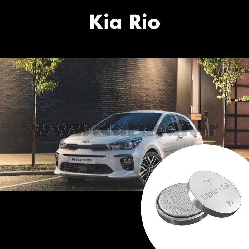 Pile clé Kia Rio 4 generation [restyling] (2020/2023). Pile de remplacement pour clé de voiture. Batterie de clé de voiture. 