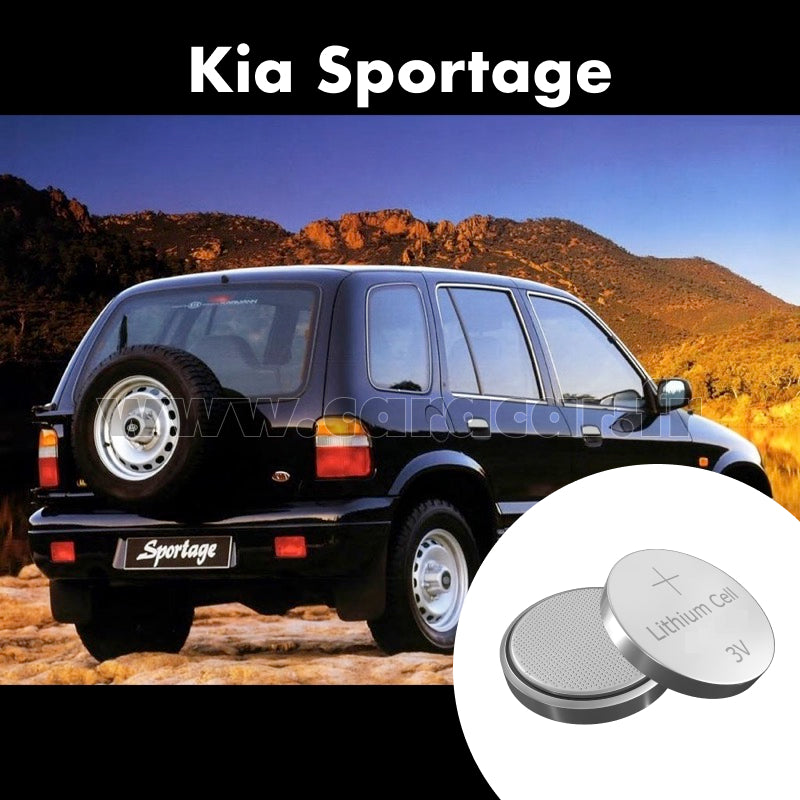 Pile clé Kia Sportage 1 generation (1993/2006). Pile de remplacement pour clé de voiture. Batterie de clé de voiture. 